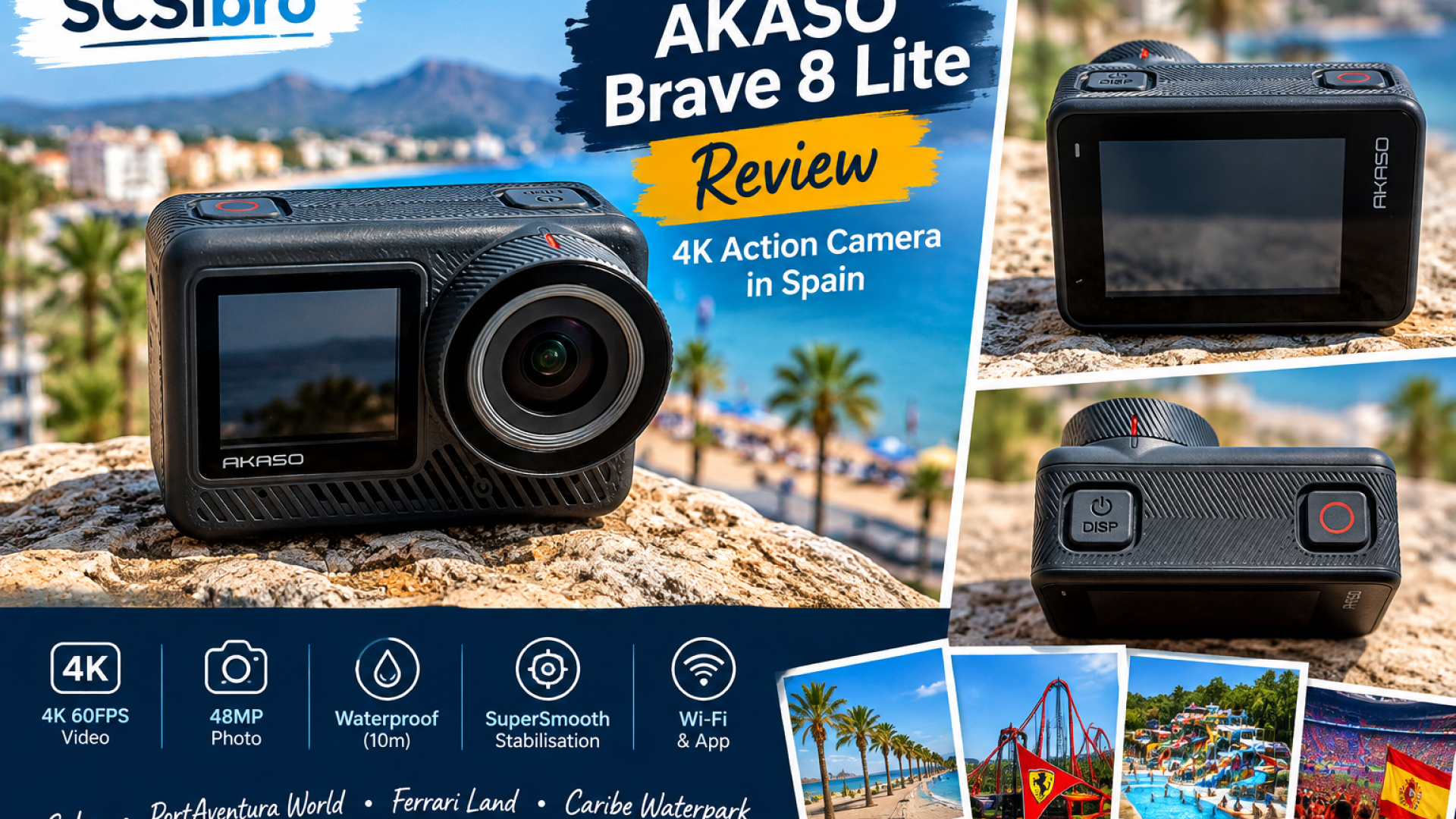 AKASO Brave 8 Lite Review – My 4K60 Action Camera Adventure in Spain